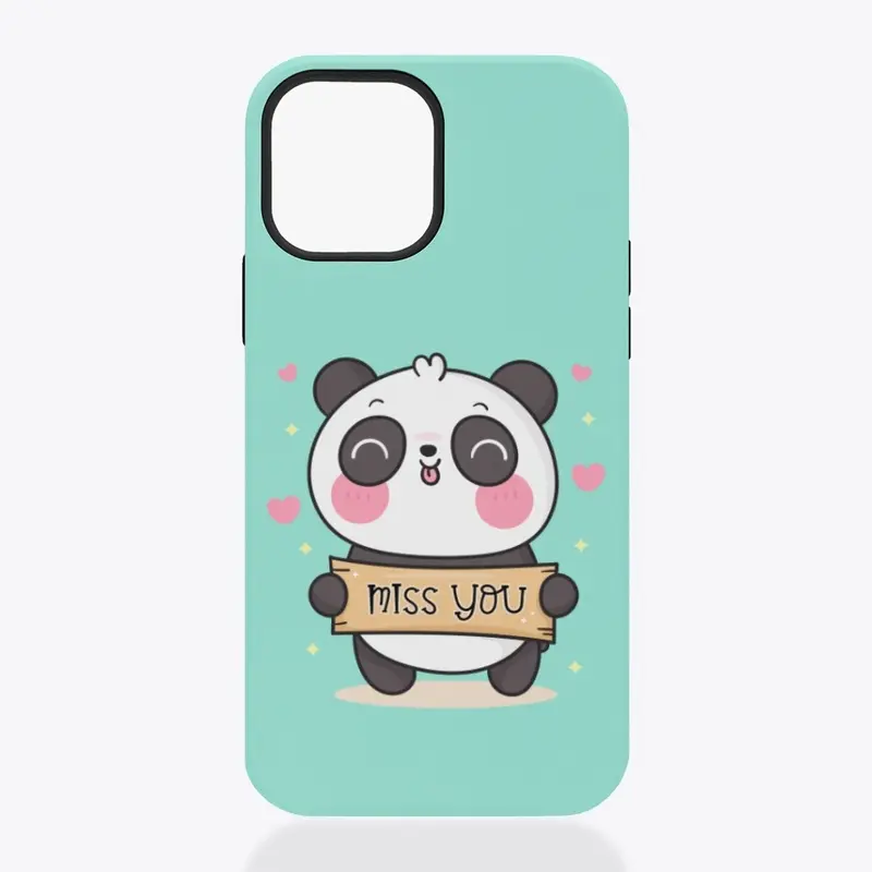 Panda - Miss You Phone Case