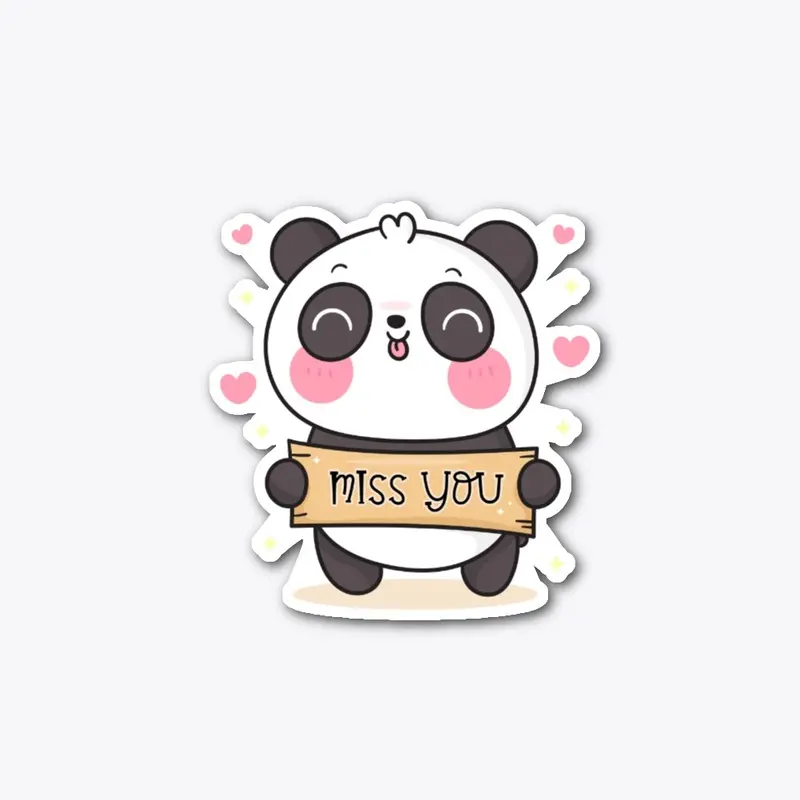 Panda - Miss You Phone Case