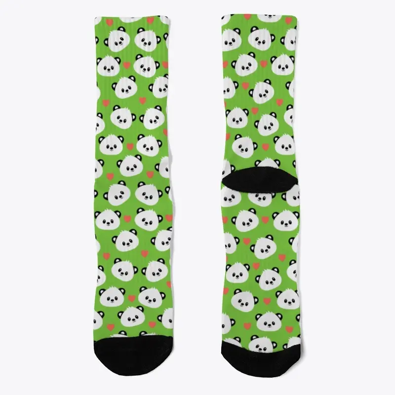  Green Mosaic Panda Design