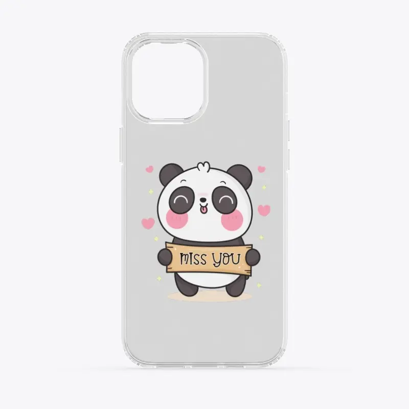 Panda - Miss You Phone Case