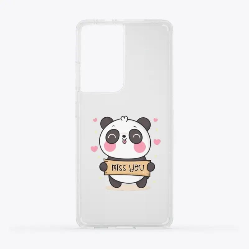 Panda - Miss You Phone Case