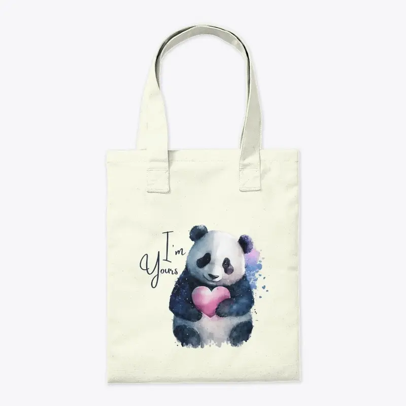 Cute Panda Tote Bag