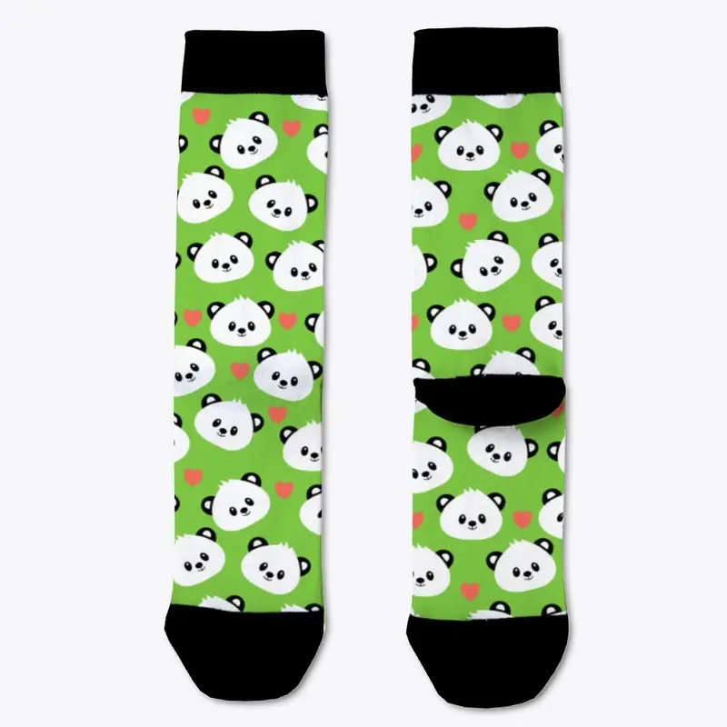  Green Mosaic Panda Design