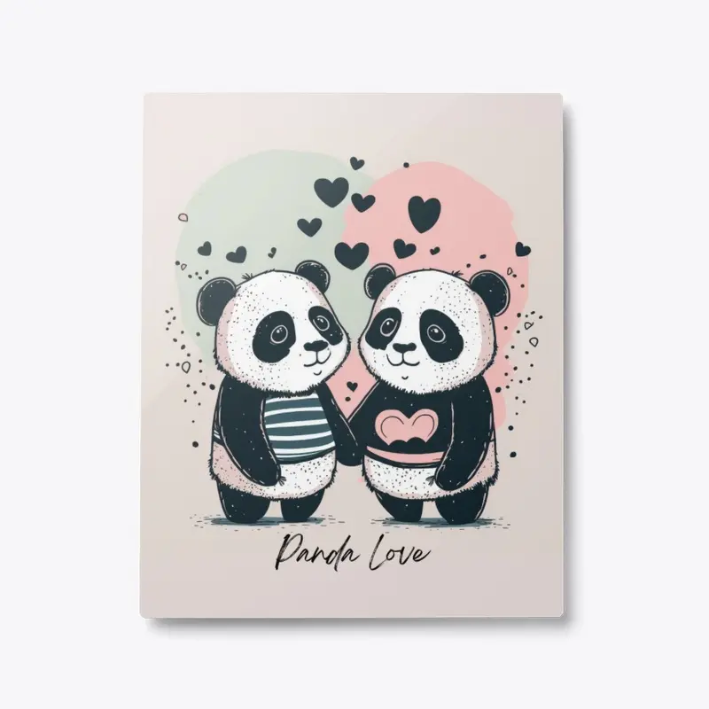 Panda Love Wall Art