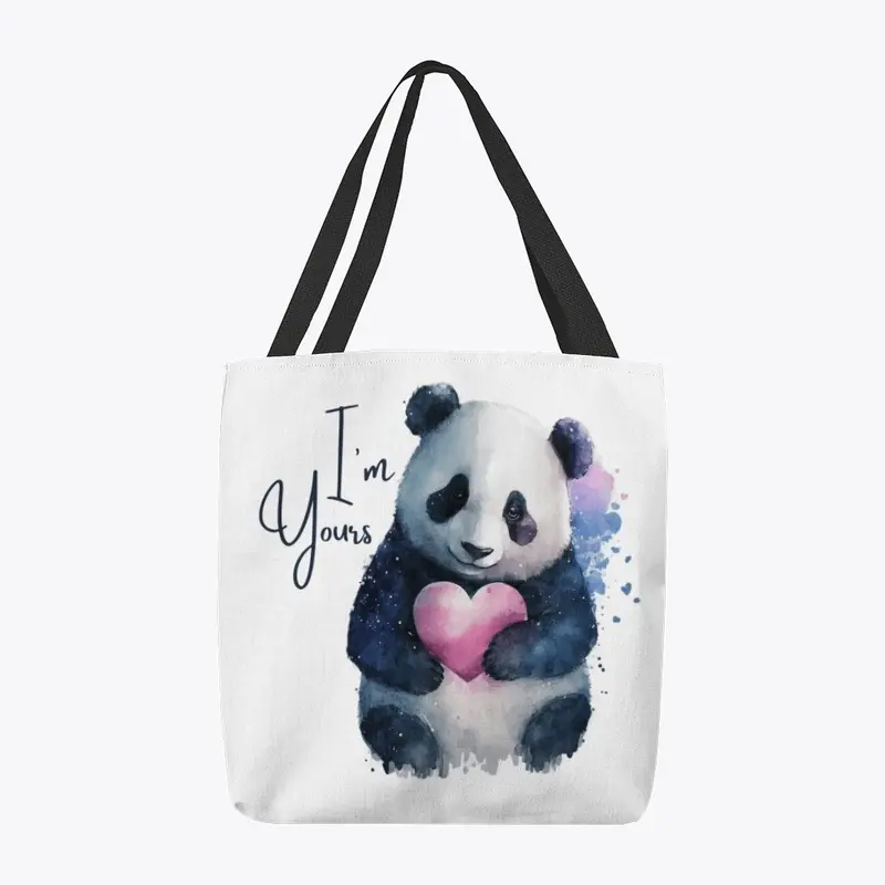 Cute Panda Tote Bag