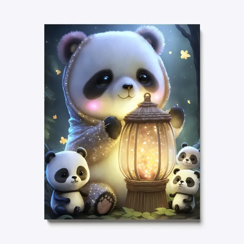 Panda Family Night Light