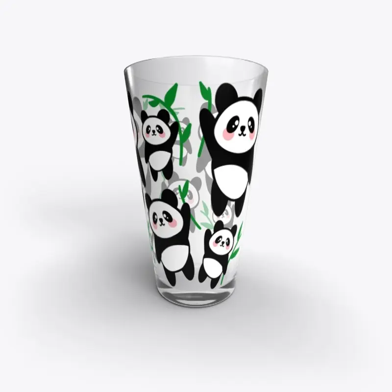 Glass With Panda Design