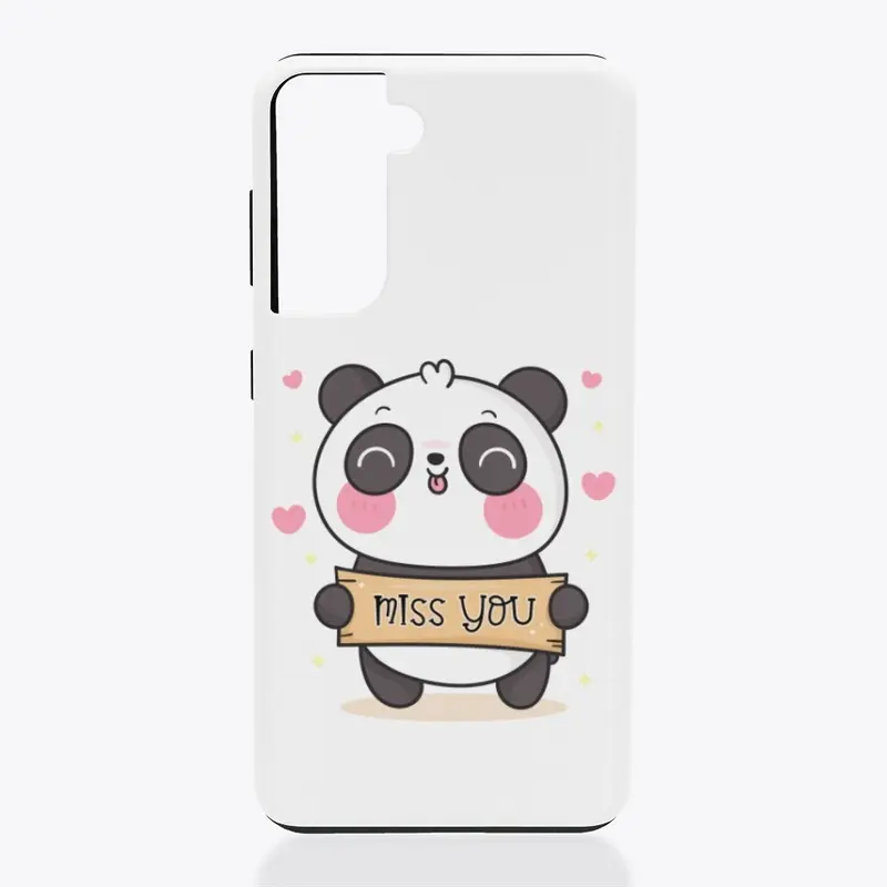 Panda - Miss You Phone Case